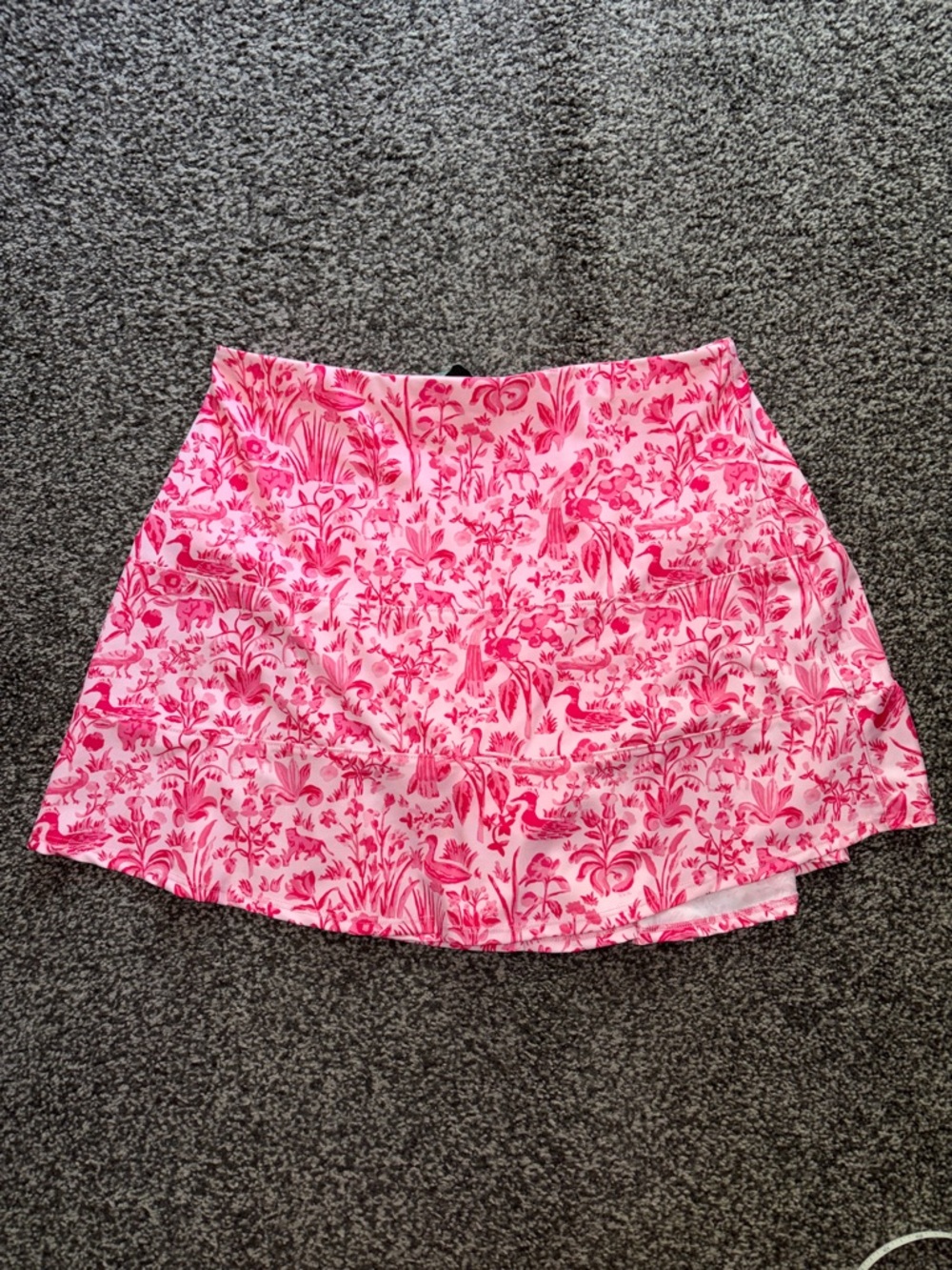 Hill House Home Palm Beach 2023 Swim Skirt Pink Floral Size Large